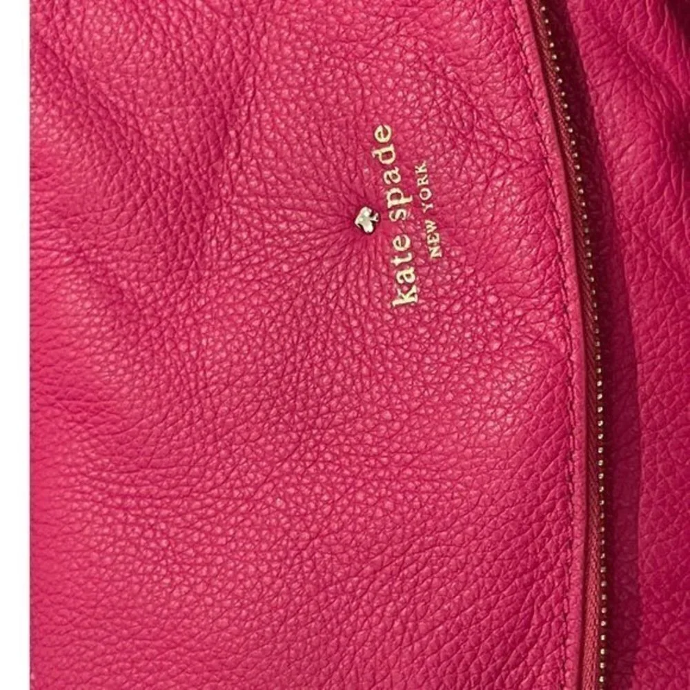 Kate Spade Pebbled Leather Pink Shoulder Crossbody Convertible/Satchel Bag